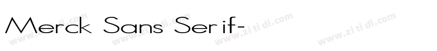 Merck Sans Serif字体转换